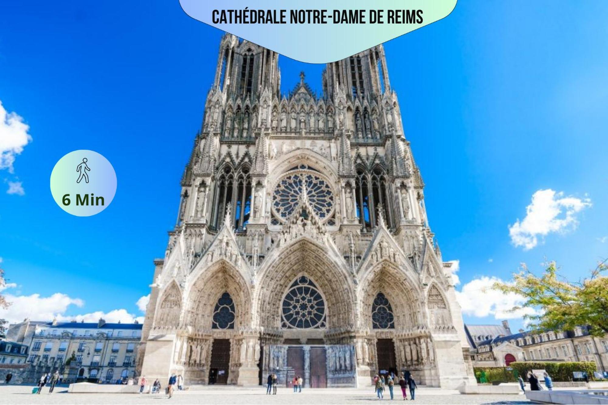 Passage Secret - Ideal Pro, Couples, Familles & Amis - Le Calme En Hypercentre - Wifi Haut Debit - Netflix - Machine A Laver - Gare, Cathedrale, Commerces, Restaurants & Transports En Commun A Moins De 10 Minutes A Pied 兰斯 外观 照片
