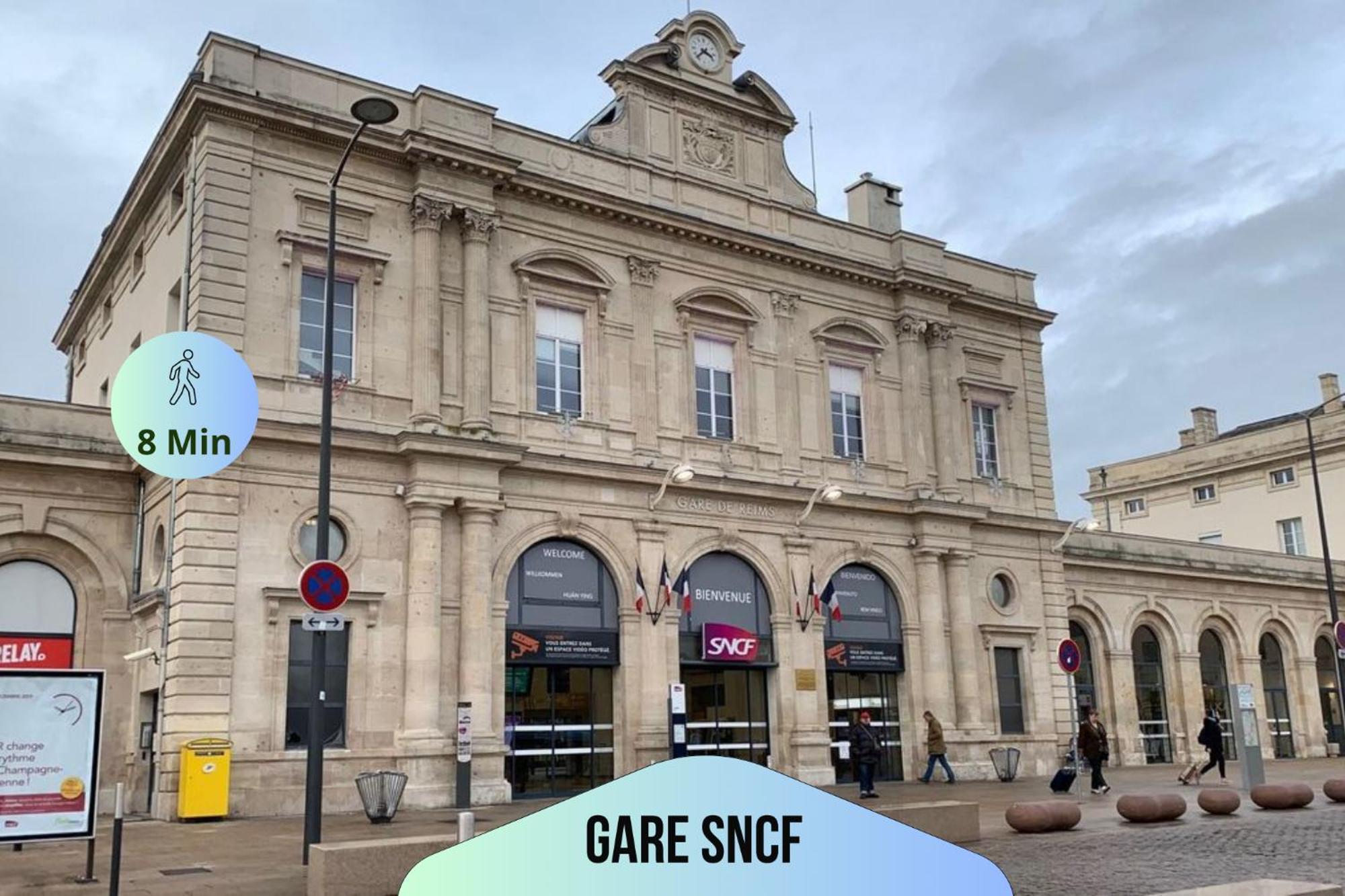 Passage Secret - Ideal Pro, Couples, Familles & Amis - Le Calme En Hypercentre - Wifi Haut Debit - Netflix - Machine A Laver - Gare, Cathedrale, Commerces, Restaurants & Transports En Commun A Moins De 10 Minutes A Pied 兰斯 外观 照片