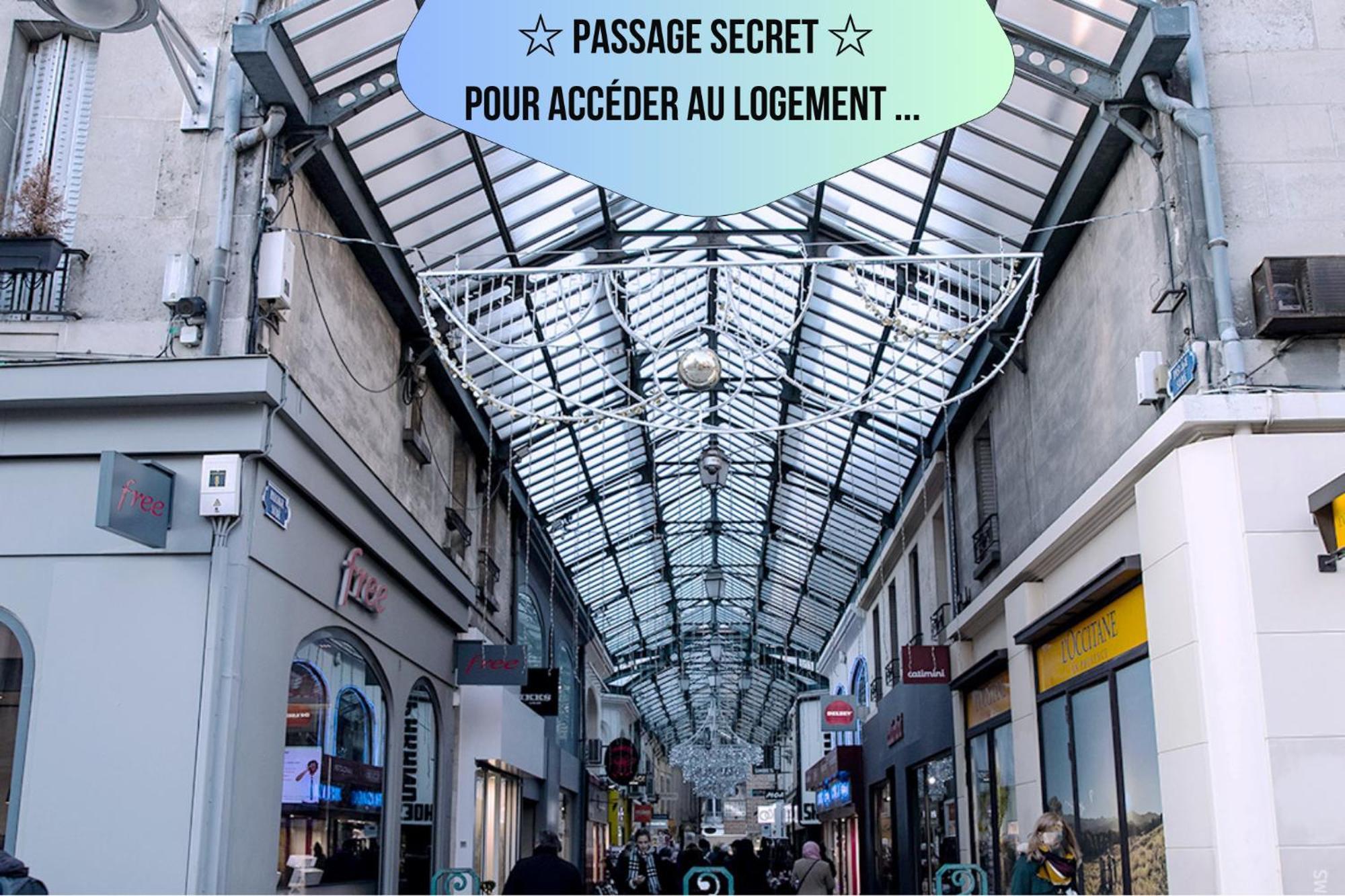Passage Secret - Ideal Pro, Couples, Familles & Amis - Le Calme En Hypercentre - Wifi Haut Debit - Netflix - Machine A Laver - Gare, Cathedrale, Commerces, Restaurants & Transports En Commun A Moins De 10 Minutes A Pied 兰斯 外观 照片