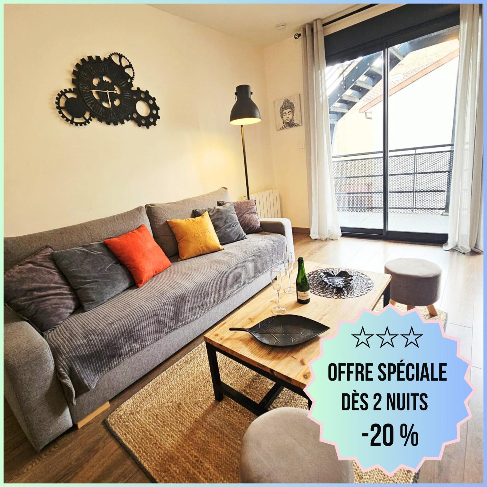 Passage Secret - Ideal Pro, Couples, Familles & Amis - Le Calme En Hypercentre - Wifi Haut Debit - Netflix - Machine A Laver - Gare, Cathedrale, Commerces, Restaurants & Transports En Commun A Moins De 10 Minutes A Pied 兰斯 外观 照片